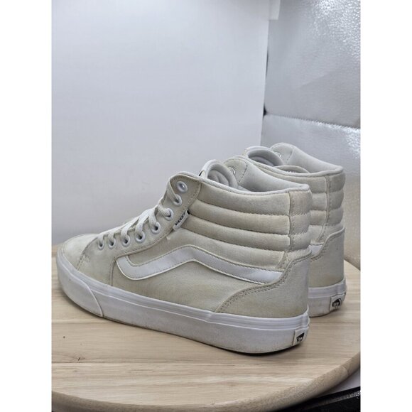 Vans Sk8 Hi Old Skool Womens Size 8.5 Cream White Athletic Shoes Sneakers 721356 - Picture 6 of 9